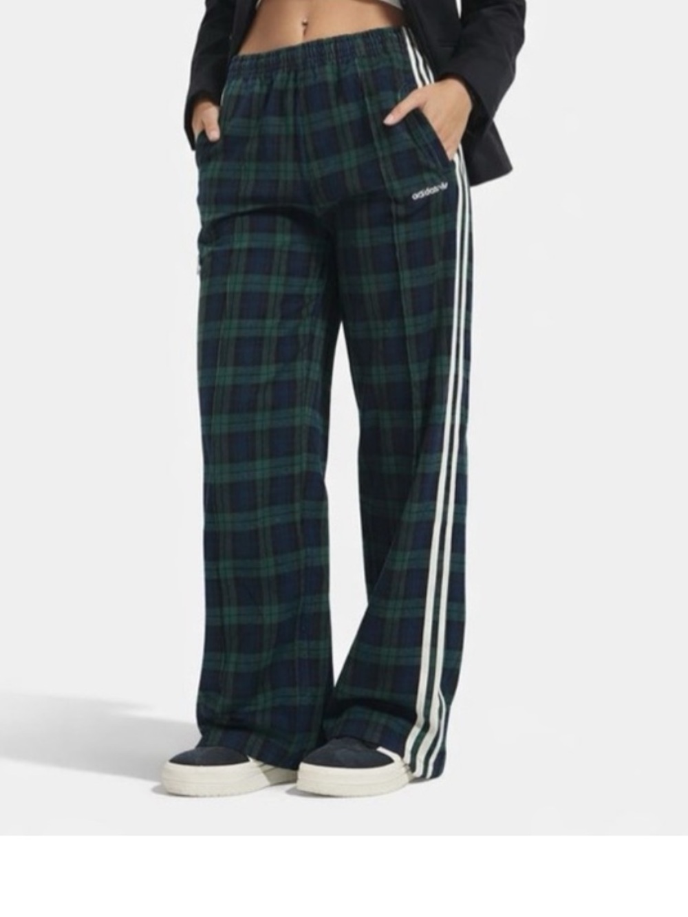 Adidas Originals Tartan, Navy & Green Plaid,, Tik tok IG Viral, FIFA, Limited! - Picture 12 of 13